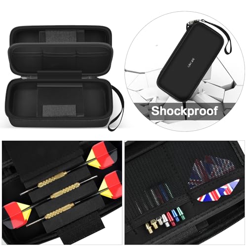 GWCASE Case for 6 Steel and Soft Tip Darts, Darts Carrying Storage Holder Fits for Dart Tips, Shafts and Flights and Extra Accessories (Box Only) - Image 4