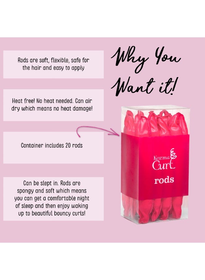 Kozma Curl Transition Rods, Hair Rollers, Flexible hair rods, Curling rods, Flexi twist, Hair curlers - Image 5