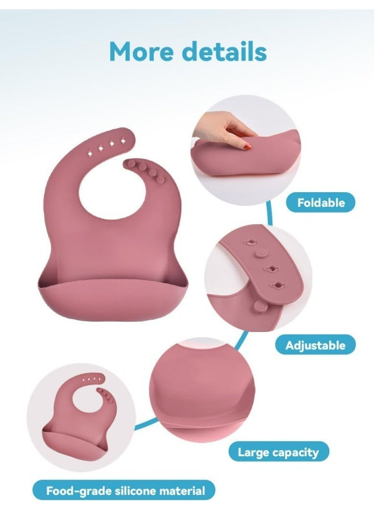 شيكو طقم طعام الطفل المتكامل 9 قطع من شيكو (Chicco) - طبق شفط، وعاء، كوب بمصاصة، ومريلة وأدوات - لتشجيع الرضاعة الذاتية - Image 3