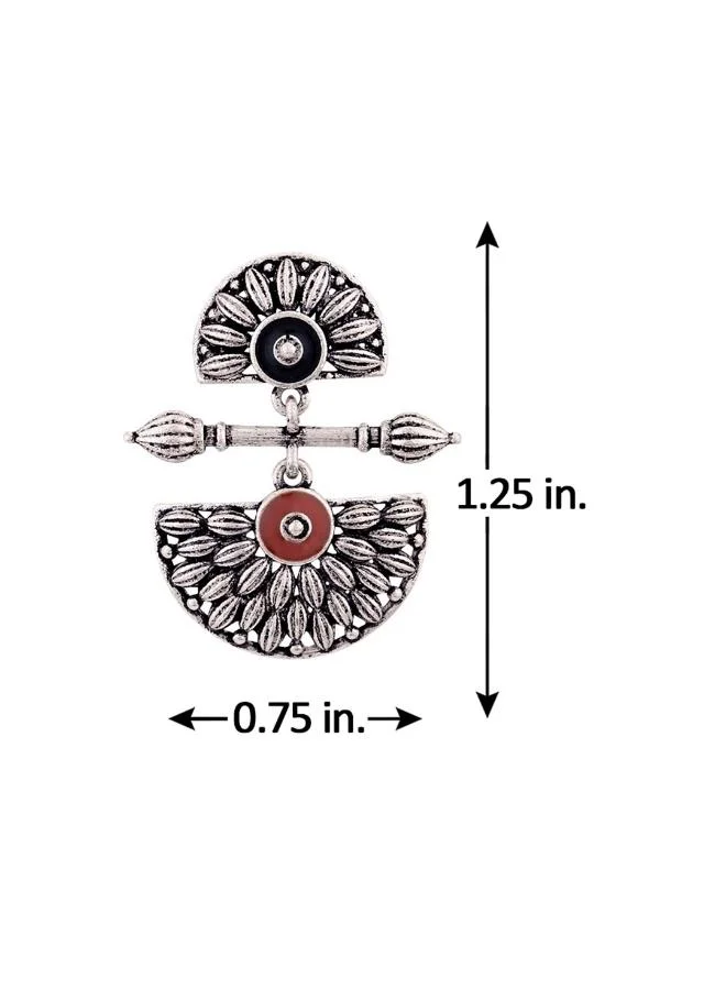 VOYLLA Mandala Lightly Embellished Drop Earrings