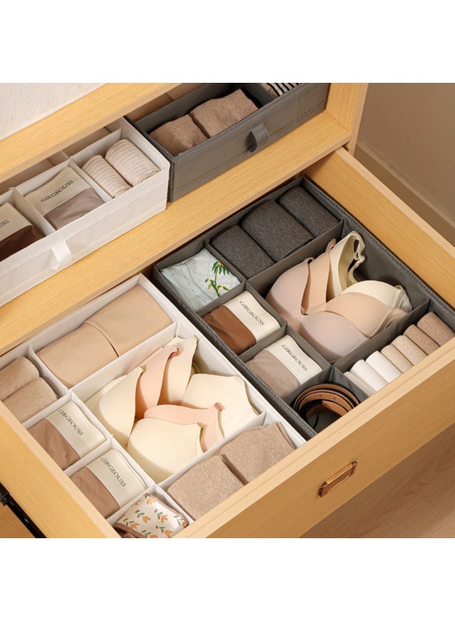 Sock Underwear Drawer Organizer Box Dividers Foldable Fabric Big Capacity Divide Closet Lingerie Storage Bins For Bras Socks Underpants - Image 5