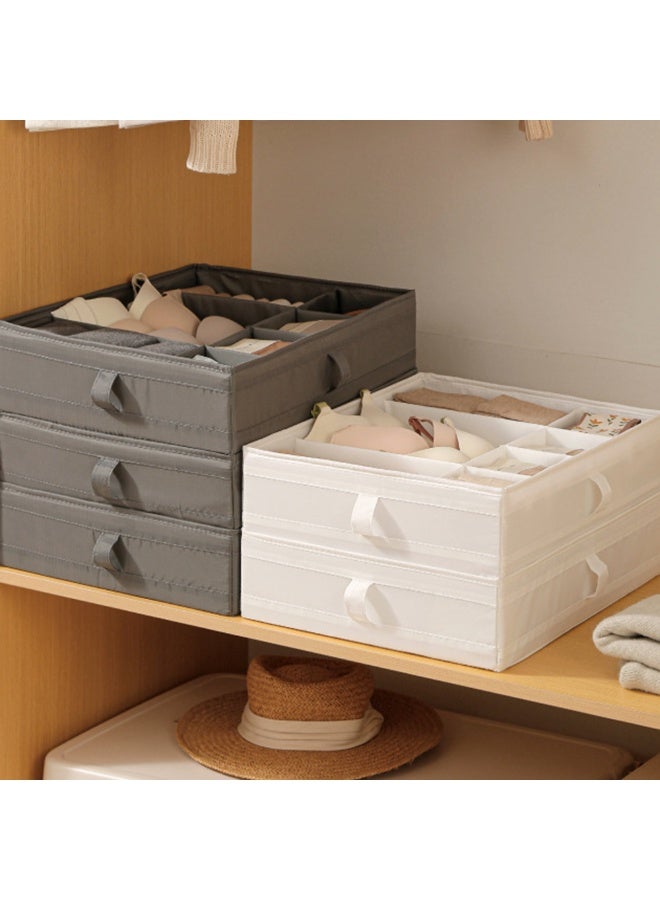 Sock Underwear Drawer Organizer Box Dividers Foldable Fabric Big Capacity Divide Closet Lingerie Storage Bins For Bras Socks Underpants - Image 4