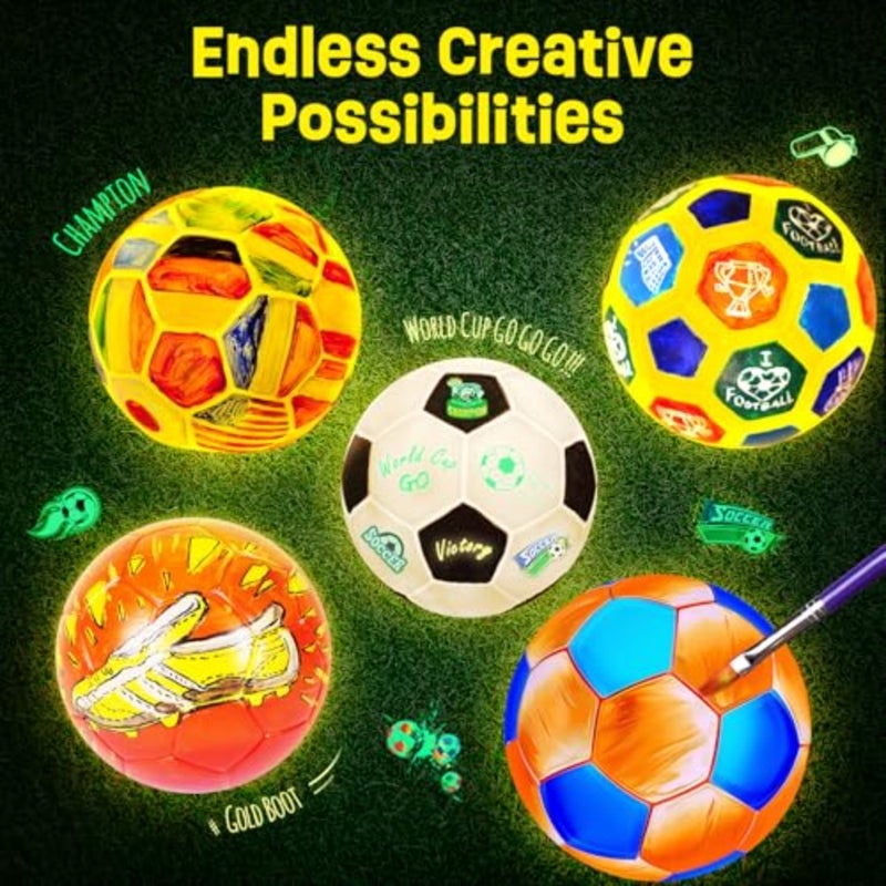 Paint Your Own Lamp Kit, World Cup Soccer Gifts 3D Night Light, Art Supplies Creativity Arts and Crafts for Ages 8-12, Birthday Gifts for Boys Girls Ages 3 4 5 6 7 8 9 10 11 12+ - Image 4