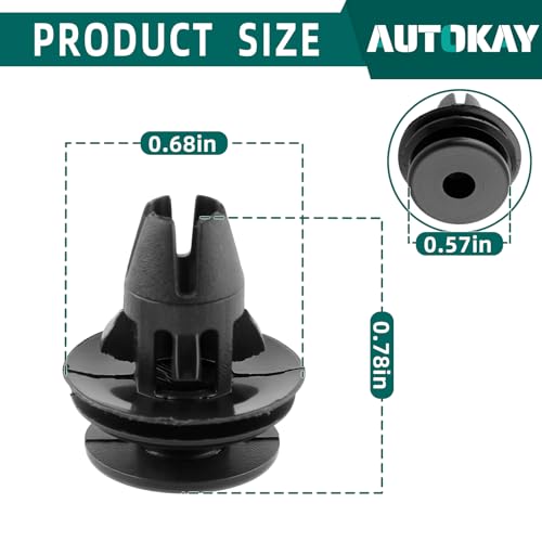 AUTOKAY 20Pcs New Tail Light Retainers Fits for Dodge Ram 1500 2500 3500 4500 2007-2022, Replace# 68061648-AA 68061648AA 68084593AA - Image 2