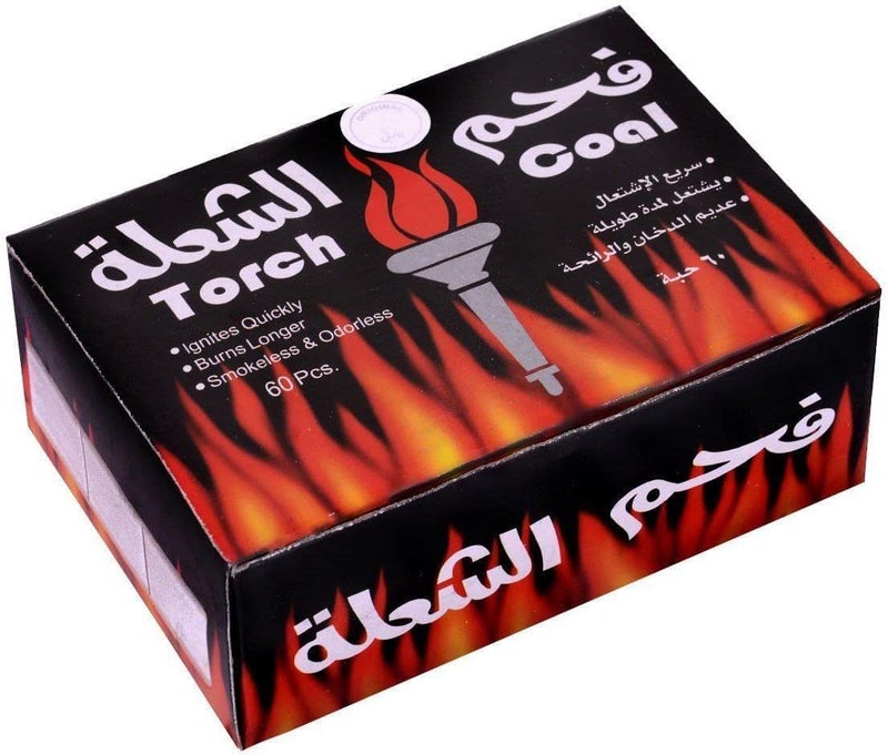 Torch Fast Burning Incense Charcoal | Fast Flamming Charcoal Tablets | Premium Quality Incense Charcoal (60 Tablets) - Image 1