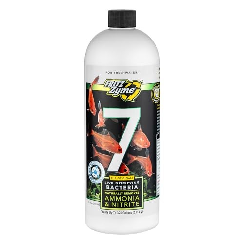 Fritz Aquatics FritzZyme 7 Live Nitrifying Bacteria Naturally Removes Amonia & Nitrite for Freshwater Fish (32-Ounce) - Image 1