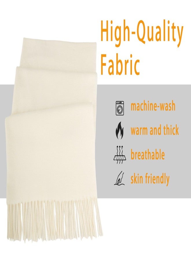 Mealah Winter Faux Cashmere Scarf for Women Men Tassels Long Shawls and Wraps In Cold Weather - Image 3