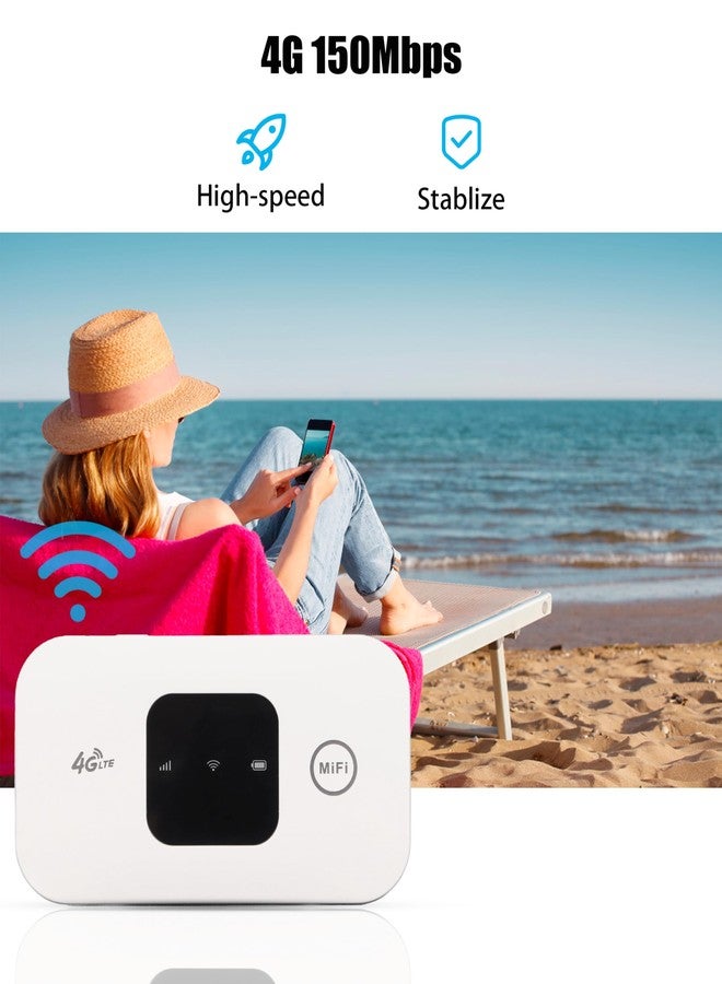 زاينيني راوتر شبكة، راوتر محمول بتقنية 4G، راوتر محمول بشريحة SIM بتقنية 4G، نقطة اتصال إنترنت محمولة، راوتر بتقنية 4G، للمنزل والمكتب والسفر - Image 2