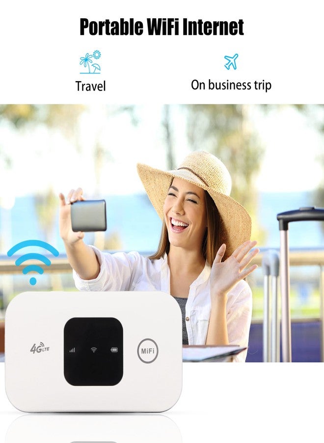 زاينيني راوتر شبكة، راوتر محمول بتقنية 4G، راوتر محمول بشريحة SIM بتقنية 4G، نقطة اتصال إنترنت محمولة، راوتر بتقنية 4G، للمنزل والمكتب والسفر - Image 3