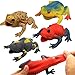 Yeonhatoys 6 Pcs 45 Inch Frog Toys Super Stretches Assorted Rubber Frog Sets with Material TPRRealistic Frog Figure Toys for Boy Kids Bathtub Bath Time Toy Decor for Your Animal Party Birthdays Gift Choice - Image 4