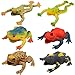 Yeonhatoys 6 Pcs 45 Inch Frog Toys Super Stretches Assorted Rubber Frog Sets with Material TPRRealistic Frog Figure Toys for Boy Kids Bathtub Bath Time Toy Decor for Your Animal Party Birthdays Gift Choice - Image 2