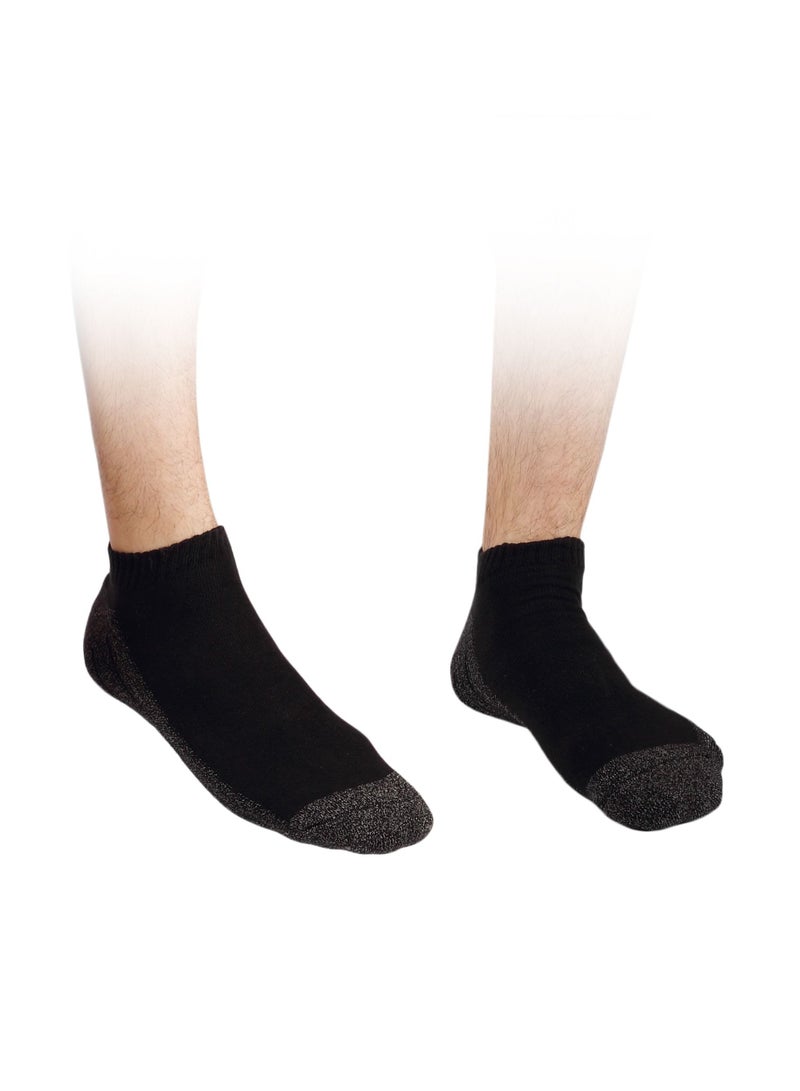 GO SILVER Sport Socks Black 39/42 - Image 2