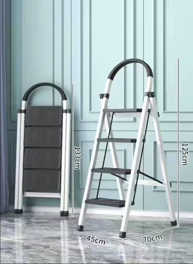 BLOOMING TIME 4 Steps Multifunction Household Indoor Folding Ladder and Storage Rack Suitable for Kitchen Home and Living Room - Image 3