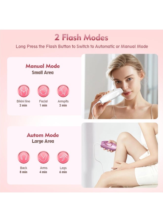 MUNTAQI IPL Laser Hair Removal for Women and Men – Permanent Hair Remover Device with Ice Cooling, 999,000 Flashes, Painless At-Home Hair Removal for Face, Legs, Arms, Bikini Line & Full Body - Image 3
