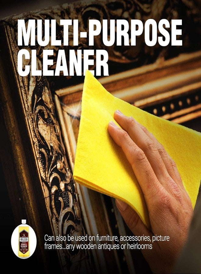 Milsek Antiques & Restoration Polish & Cleaner - Home Essential Cleaning Supplies for Home Improvement of any Wood Antiques or Heirlooms - 12 Fl Oz (Pack of 1) - Image 2
