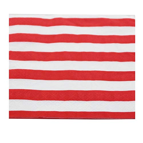AMYESE Red Paper Napkins, Decorative and Biodegradable Napkins for Party Events 60count, folded 6.5” x 6.5”, unfolded 13” x 13” - Image 3