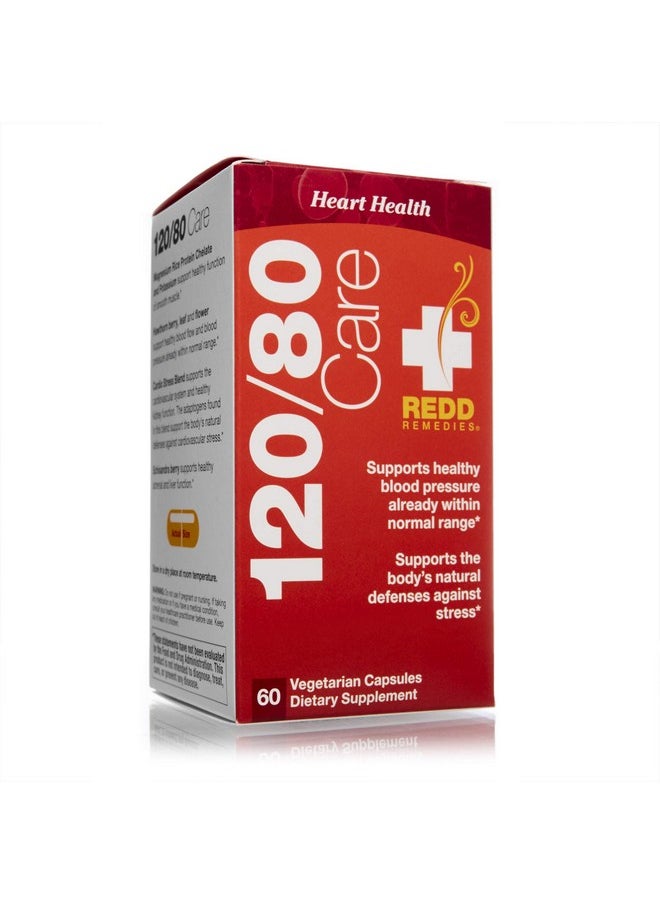 REDD REMEDIES 120/80 Care Natural Blood Pressure Formula 60 Capsules  - Image 4