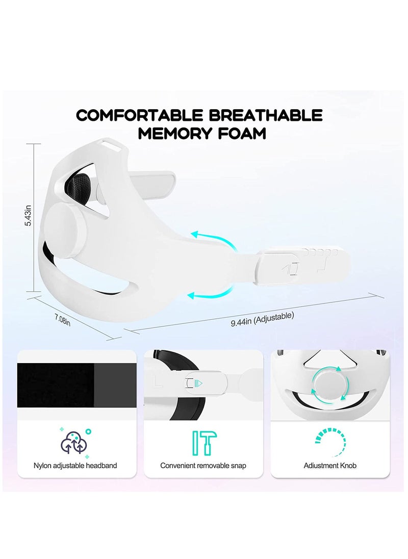 Generic - Head Strap for Oculus Quest 2 Comfortable Adjustable Strap Replacement with Head Cushion for Quest 2 Accessories Headset - Image 1