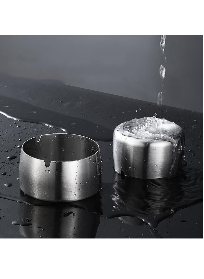 Rubik Ashtray for Home Office Hotel Tabletop (Size, 9x5x9cm) Silver  - Image 2