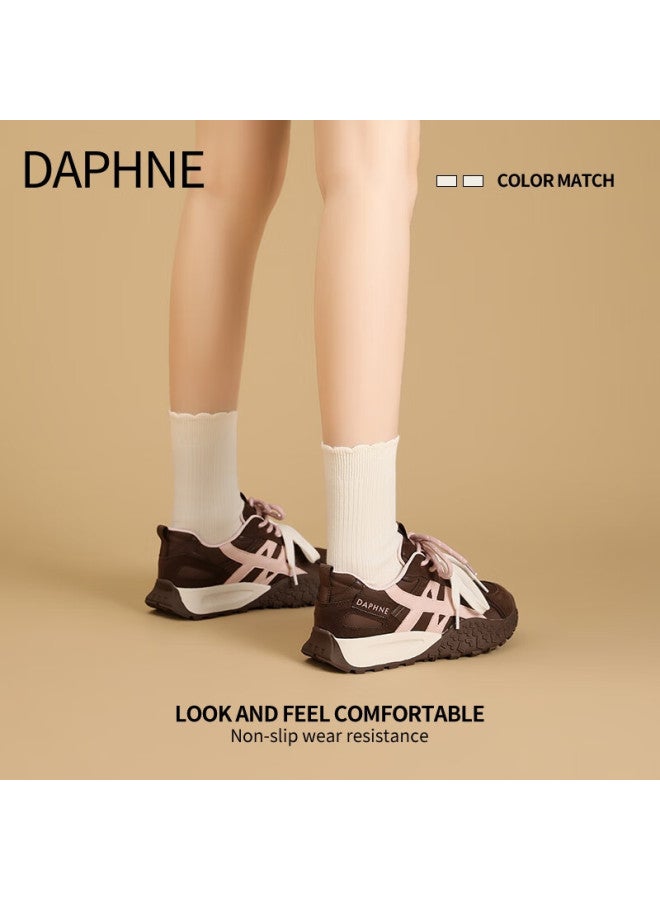 Daphne Women's Height Increasing Shoes New Spring Fashion Casual Thick Sole Breathable Sports Training Shoes - Image 5