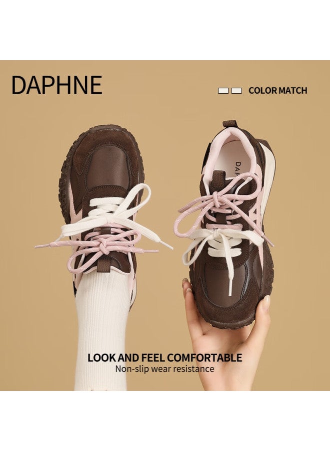 Daphne Women's Height Increasing Shoes New Spring Fashion Casual Thick Sole Breathable Sports Training Shoes - Image 3