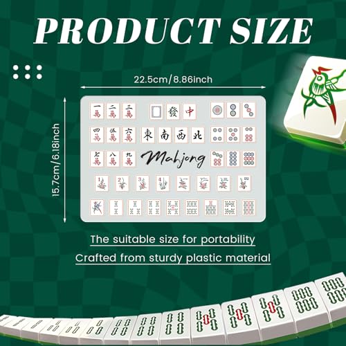 Seenelling 2 Pcs Mahjong Tile Mixer Shuffler for Mixing and Shuffling Tiles Plastic Mahjong Accessories Gifts for Lovers Playing Game Classic Style - Image 5