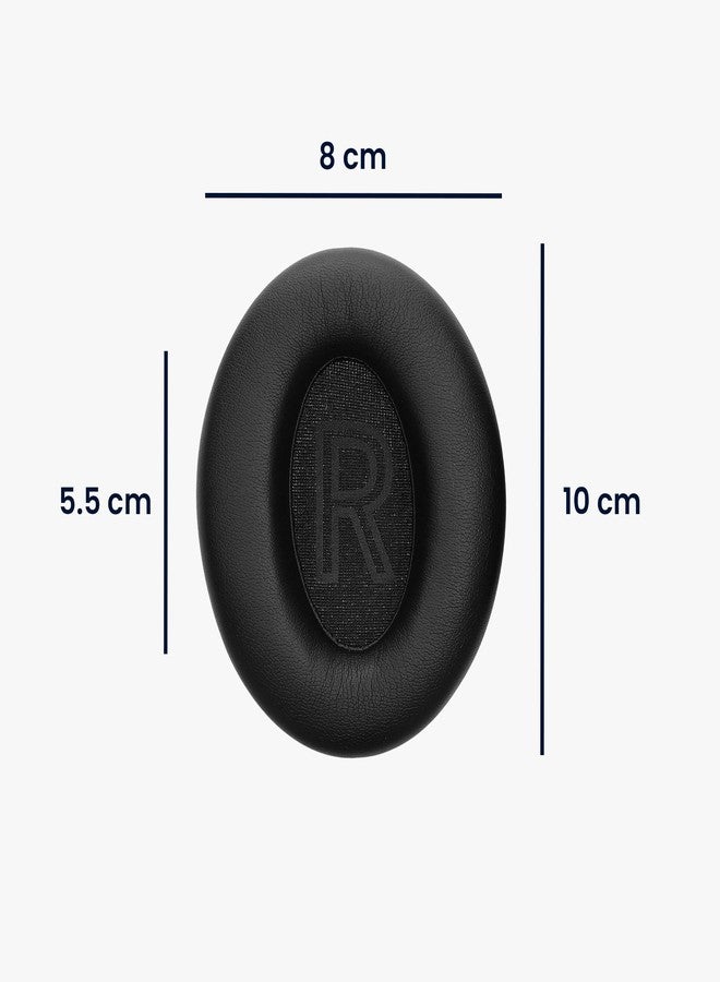 kwmobile Ear Pads Compatible with BERIBES WH305 Earpads - 2X Replacement for Headphones - Black - Image 4