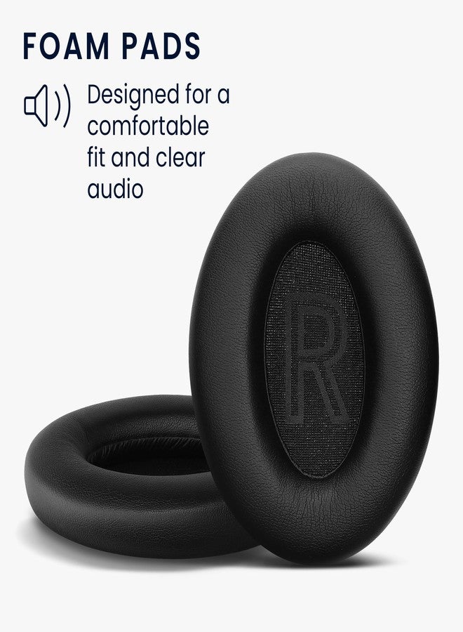 kwmobile Ear Pads Compatible with BERIBES WH305 Earpads - 2X Replacement for Headphones - Black - Image 3