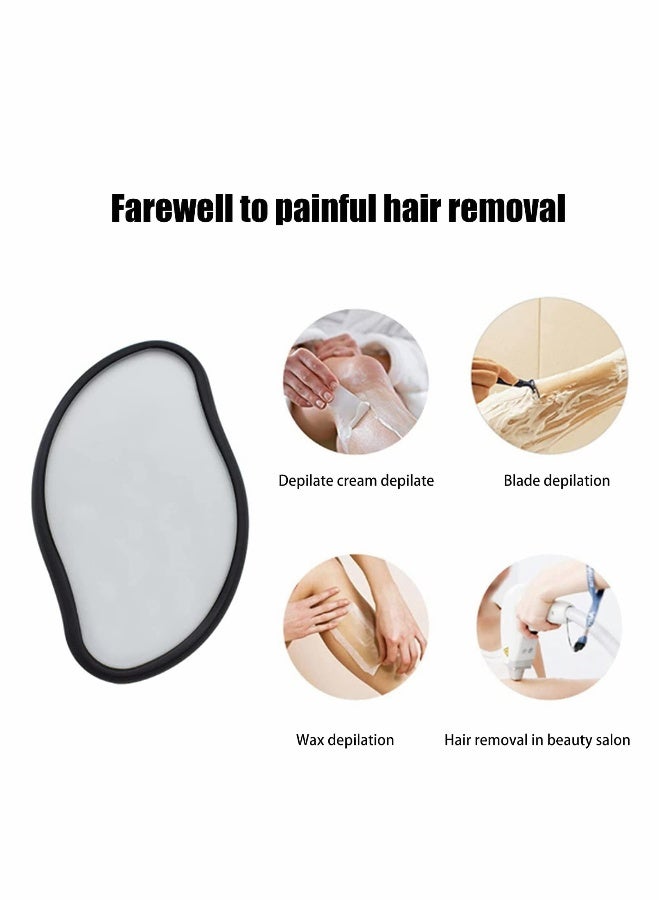 Hair Removal Eraser, Painless Crystal Hair Remover Tools Magic Crystal Hair Eraser, Soft Smooth Skin Fast  Easy Crystal Hair Removal for Men and Women - Image 3