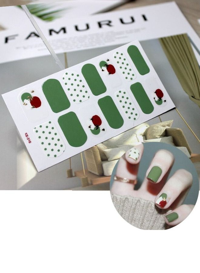 14 قطعة ملصق أظافر صناعية