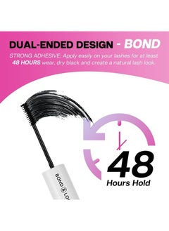 Calailis Lash Bond and Seal, CALAILIS Cluster Lash Glue for Lash Clusters Super Strong Hold and Long Lasting 72 Hours Lash Extension Glue Waterproof Non-irritating Suitable for Sensitive Eyes Lash Glue 