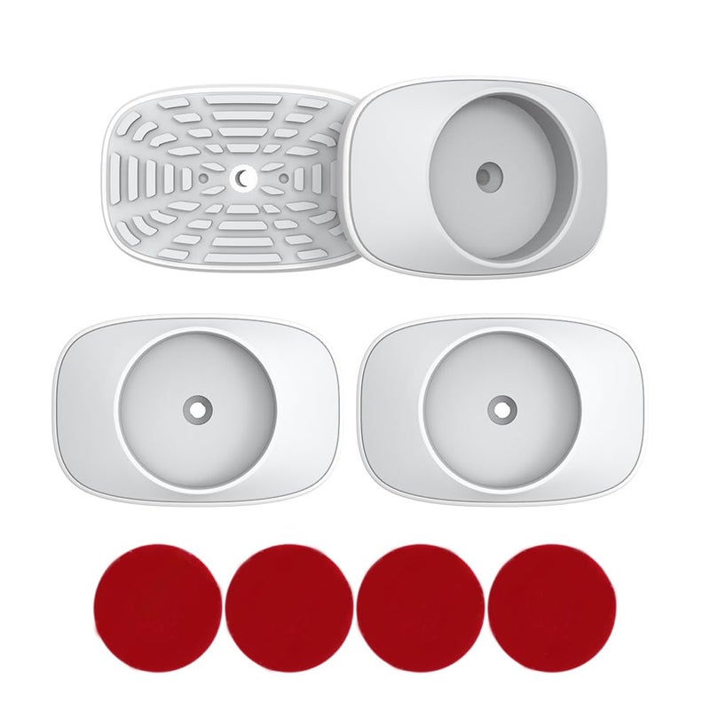 Eudemon حماية باب الأطفال EUDEMON لحماية الجدران - واقي للجدران لحماية الأبواب المثبتة بالضغط - يحمي الجدران/القاعدة/السلالم/إطار الباب/المداخل - يعمل على أبواب الحيوانات الأليفة والكلاب - سهل التركيب (أبيض، 4 عبوات) - Image 1