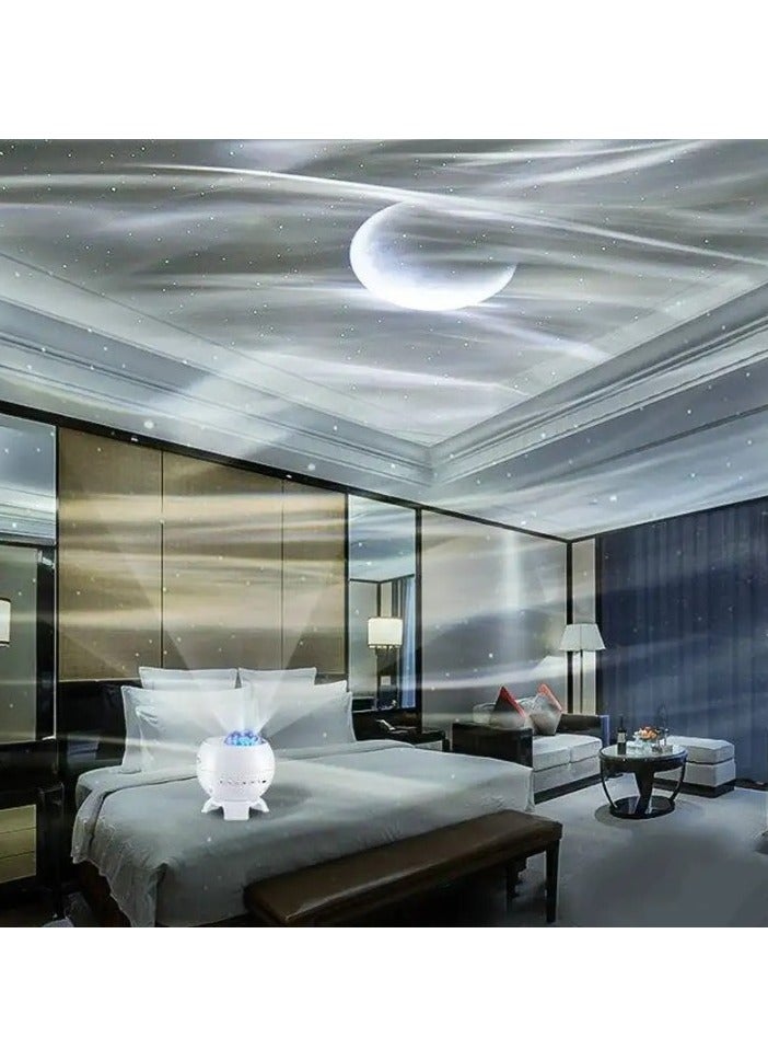 Light Sky Projector Lamp, Lightweight And Portable Starry Small Night Light, Strong And Durable Kids Star Projector With Adjustable Projection Angle, (1pc, White Rechargeable Version) - Image 3