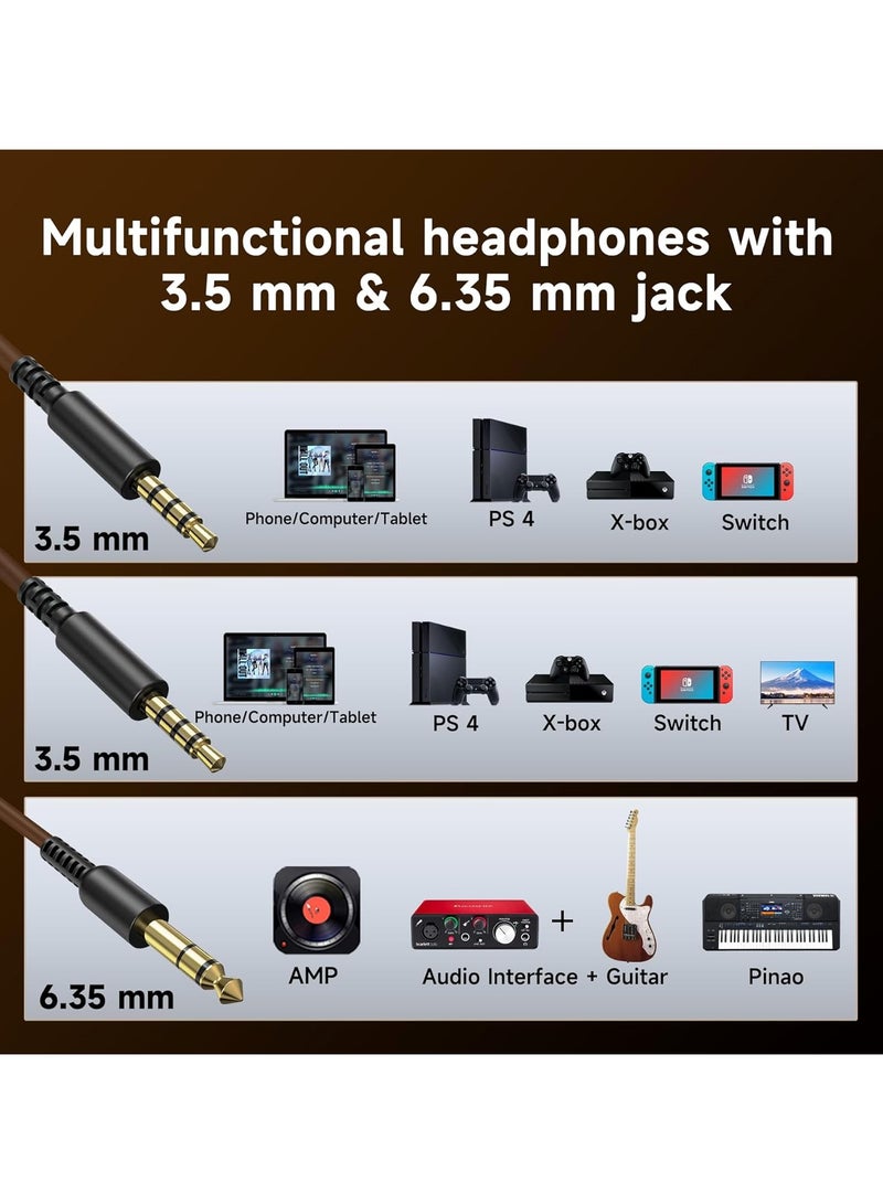 OneOdio سماعات أذن فوق الأذن OneOdio Pro-30، سماعات ستيريو سلكية صوت ممتاز مع سائق 50 مم، سماعات مريحة قابلة للطي مع وسائد أذن بروتين و Shareport لتسجيل المراقبة للبودكاست PC - Image 4