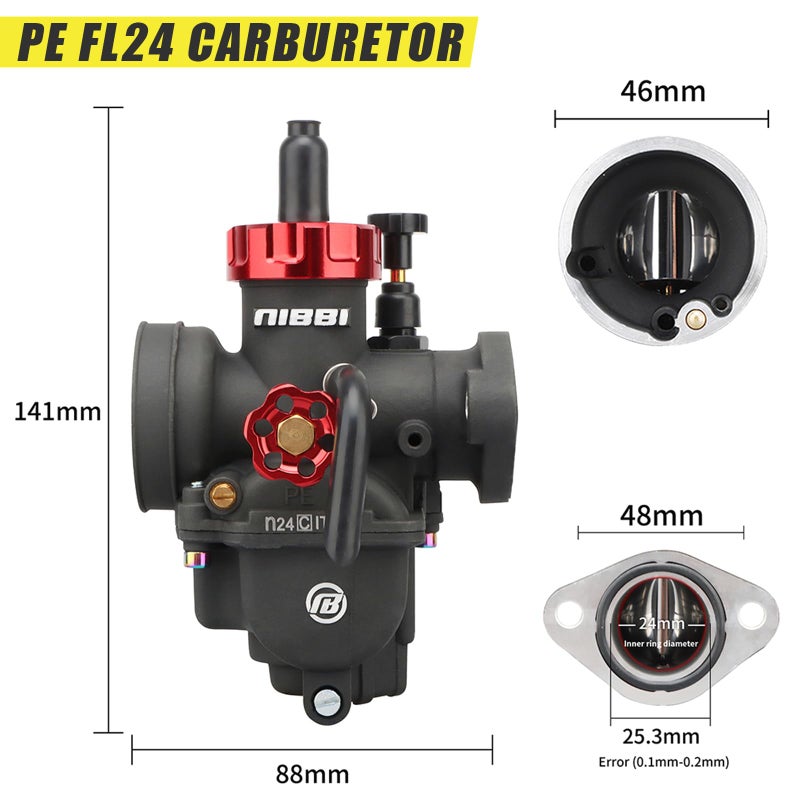 NIBBI 24mm Carburetor Performance Carb for Predator 212cc 196cc 224cc Engine Mini Bike Go Kart - Image 2
