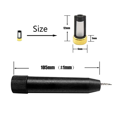 HiSport Fuel Injector Micro Filter Removal Tools with 20 pcs CF101 Basket Filters 6 x 3 x 12 mm - Image 3