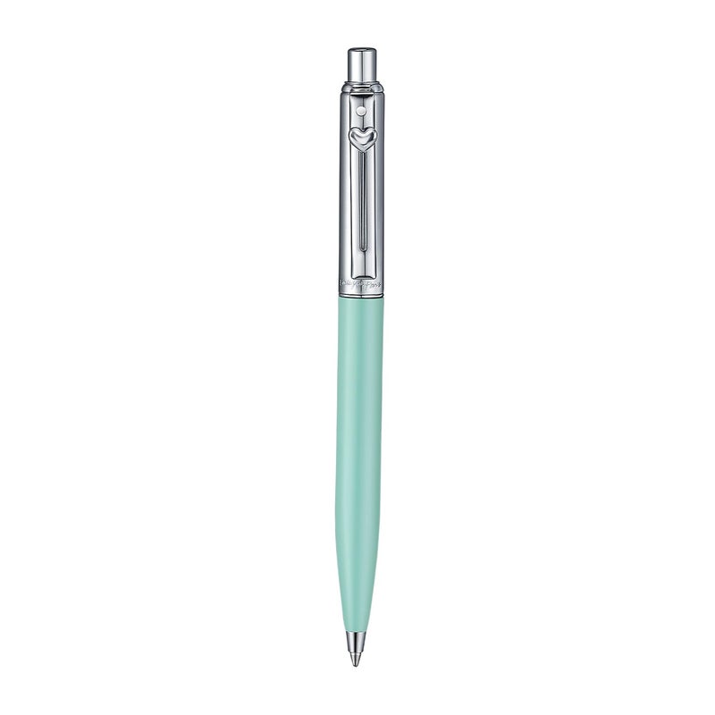 Sheaffer Sentinel Eip E321 Green Matte Finish Ballpoint Pen With Chrome-Plated Trims And Heart-Shaped Clip Emblem - Image 4