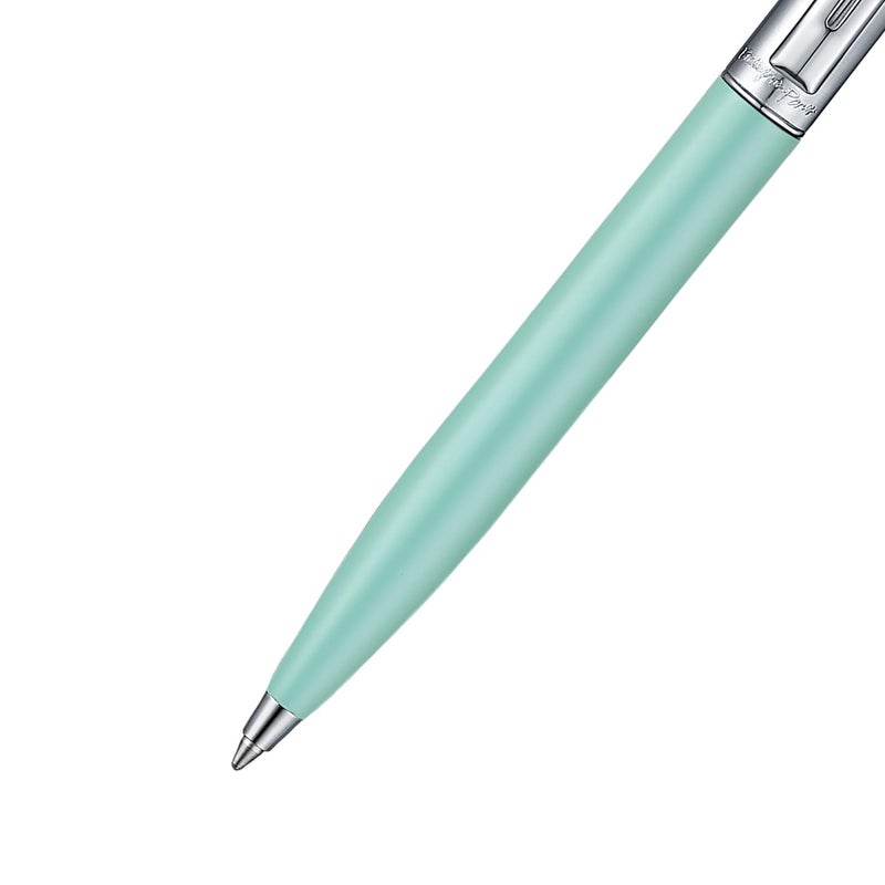 Sheaffer Sentinel Eip E321 Green Matte Finish Ballpoint Pen With Chrome-Plated Trims And Heart-Shaped Clip Emblem - Image 3