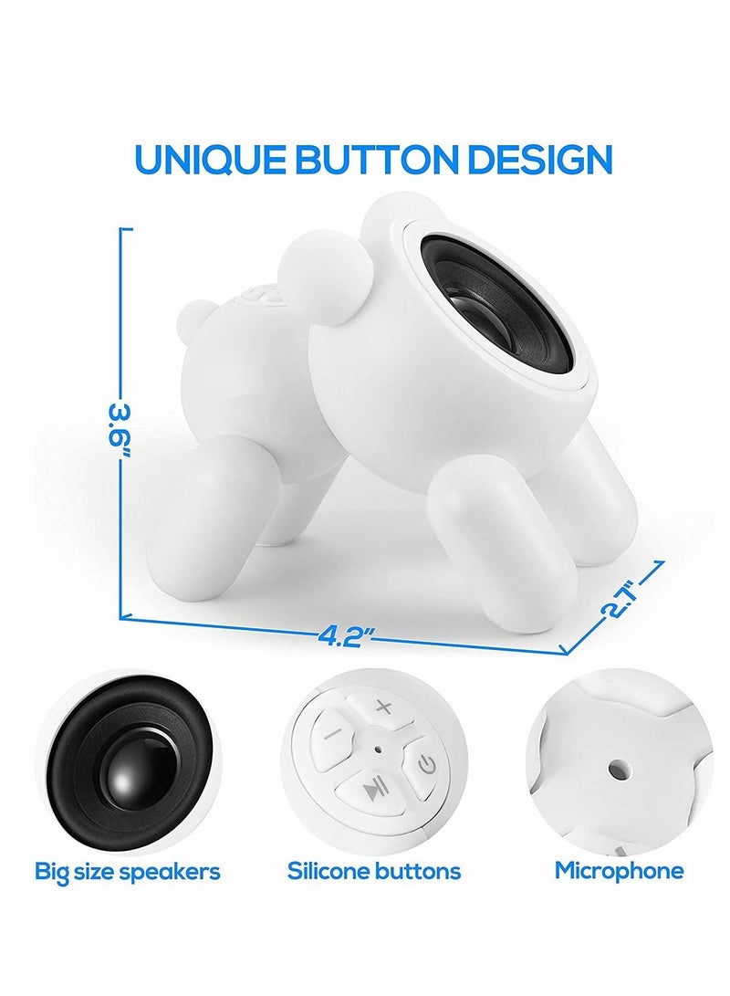 Captaintech Bluetooth Speaker, Portable Speaker Lightweight with Blue LED Light, True Wireless Speaker for Computer Smartphone Office Outdoor Travel - Image 5