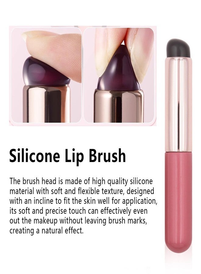 Joyeee Lip Gloss Palette, 18 Colors Dard Red Pink Nude Brown Lip Makeup Pallet Kit, Pro Women Lip Color Palette with Soft Silicon Brush, Lip Present Set for Teen Girl, Mum, Daughter, Friend, Sister - Image 4