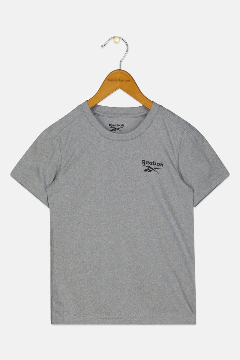 Reebok Toddlers Boy Short Sleeve Outdoor Top, Grey - Image 3