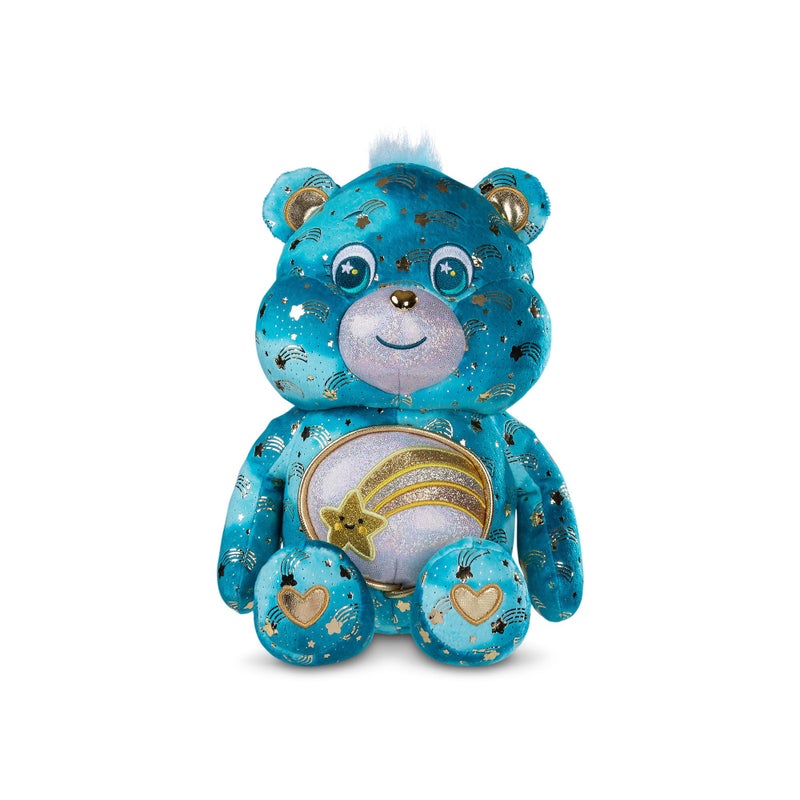 Basic Fun Care Bears 35 cm Luminous Belly Plush - Wish Bear - Soft Environmentally Friendly Toy with Illuminated Belly Badge - Comfortable Collectable Item for Children and Fans - Image 2