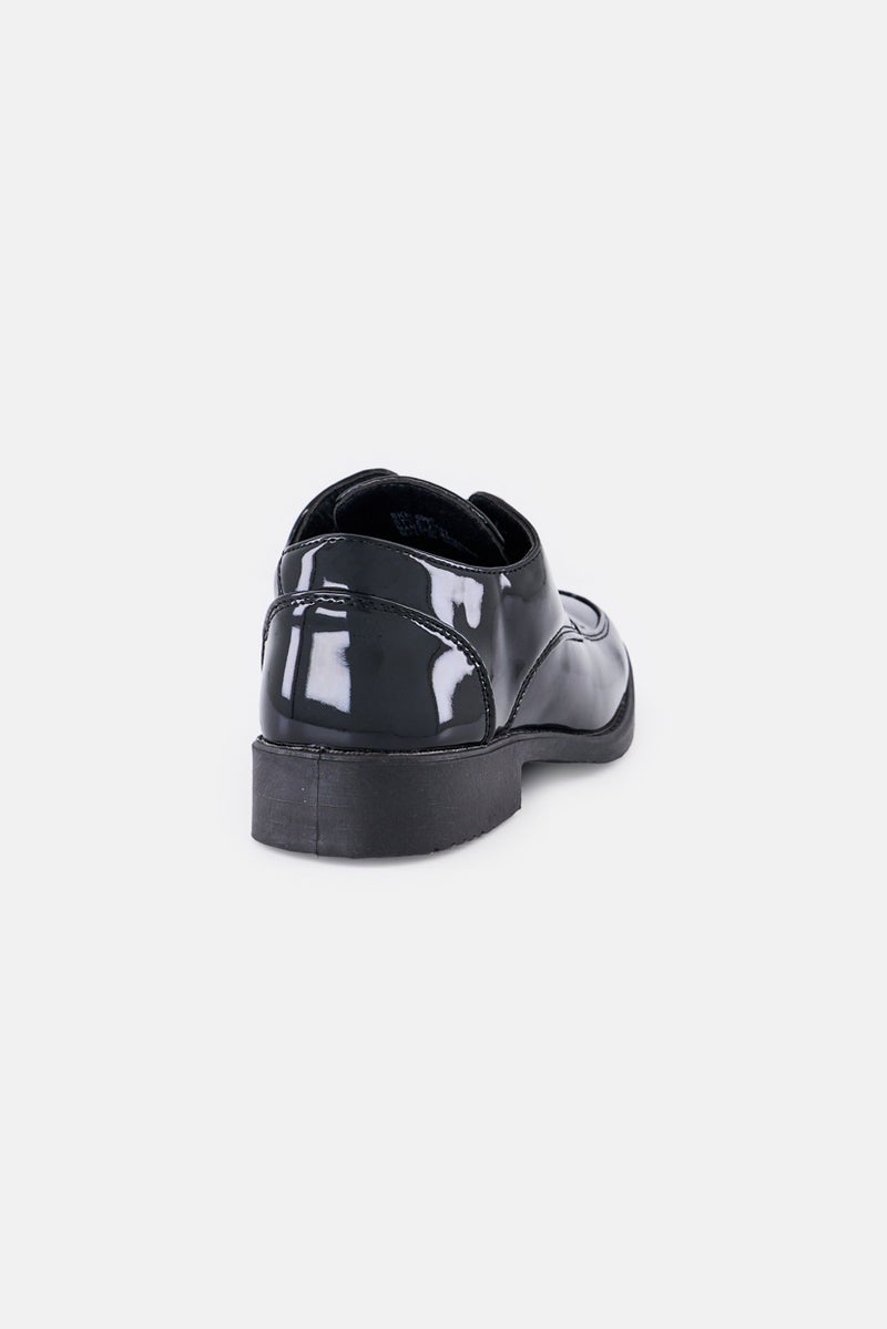 Josmo Kids Boy Lace Up Casual Shoes, Black - Image 2