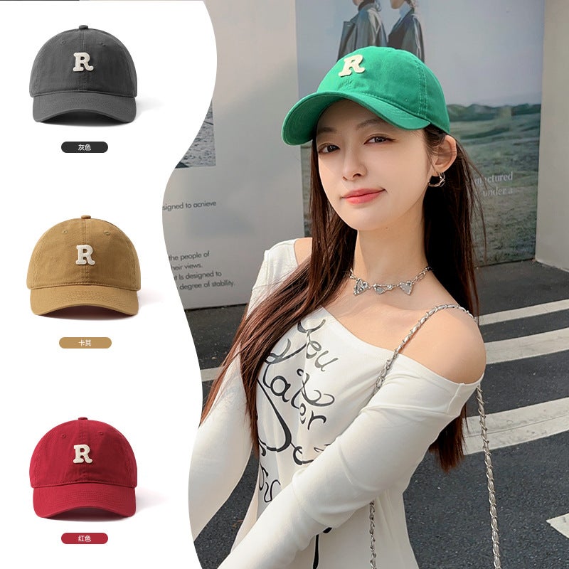 Baseball Cap Women''s Spring Duck Tonge Hat Wide Brim Big Face Showing Face Small 2025 New Big Head Circumference Extra-Large Deepened Hard Top - Image 2
