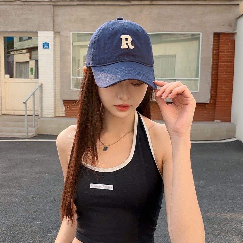 Baseball Cap Women''s Spring Duck Tonge Hat Wide Brim Big Face Showing Face Small 2025 New Big Head Circumference Extra-Large Deepened Hard Top - Image 4