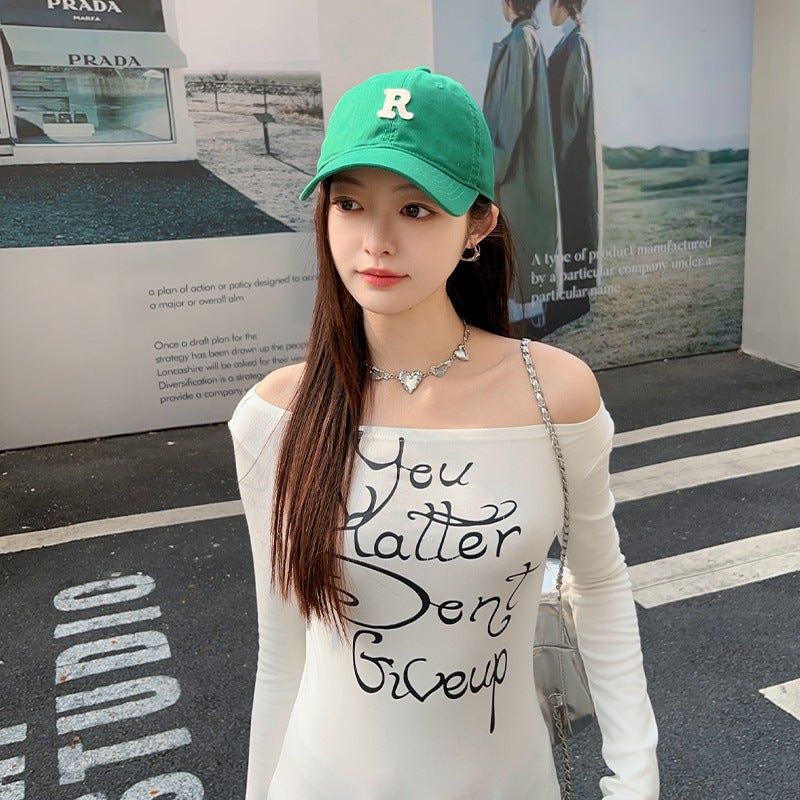 Baseball Cap Women''s Spring Duck Tonge Hat Wide Brim Big Face Showing Face Small 2025 New Big Head Circumference Extra-Large Deepened Hard Top - Image 3
