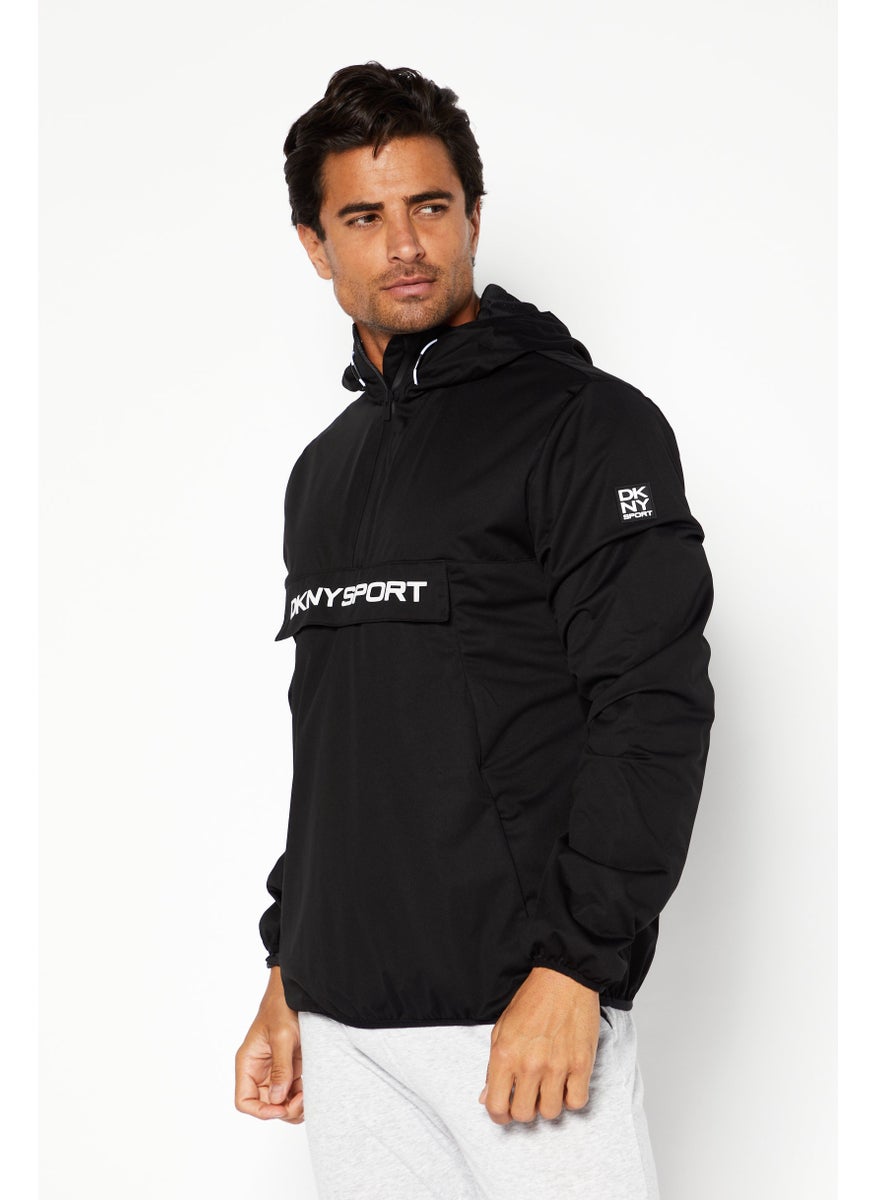 DKNY Sport Men Sportswear Fit Full Zip Training Jacket, Black  - Image 1