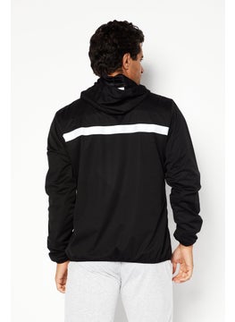 DKNY Sport Men Sportswear Fit Full Zip Training Jacket, Black  - Image 3