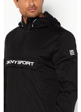 DKNY Sport Men Sportswear Fit Full Zip Training Jacket, Black  - Image 2