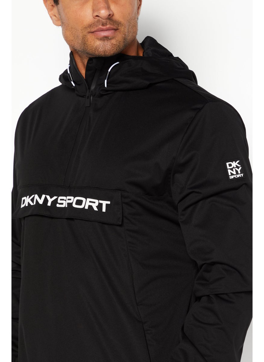 DKNY Sport Men Sportswear Fit Full Zip Training Jacket, Black  - Image 2